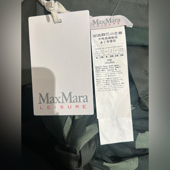 NWT Max Mara Leisure Vigile Cotton Circles Long Sleeve Collared Button-Up - Picture 5 of 5